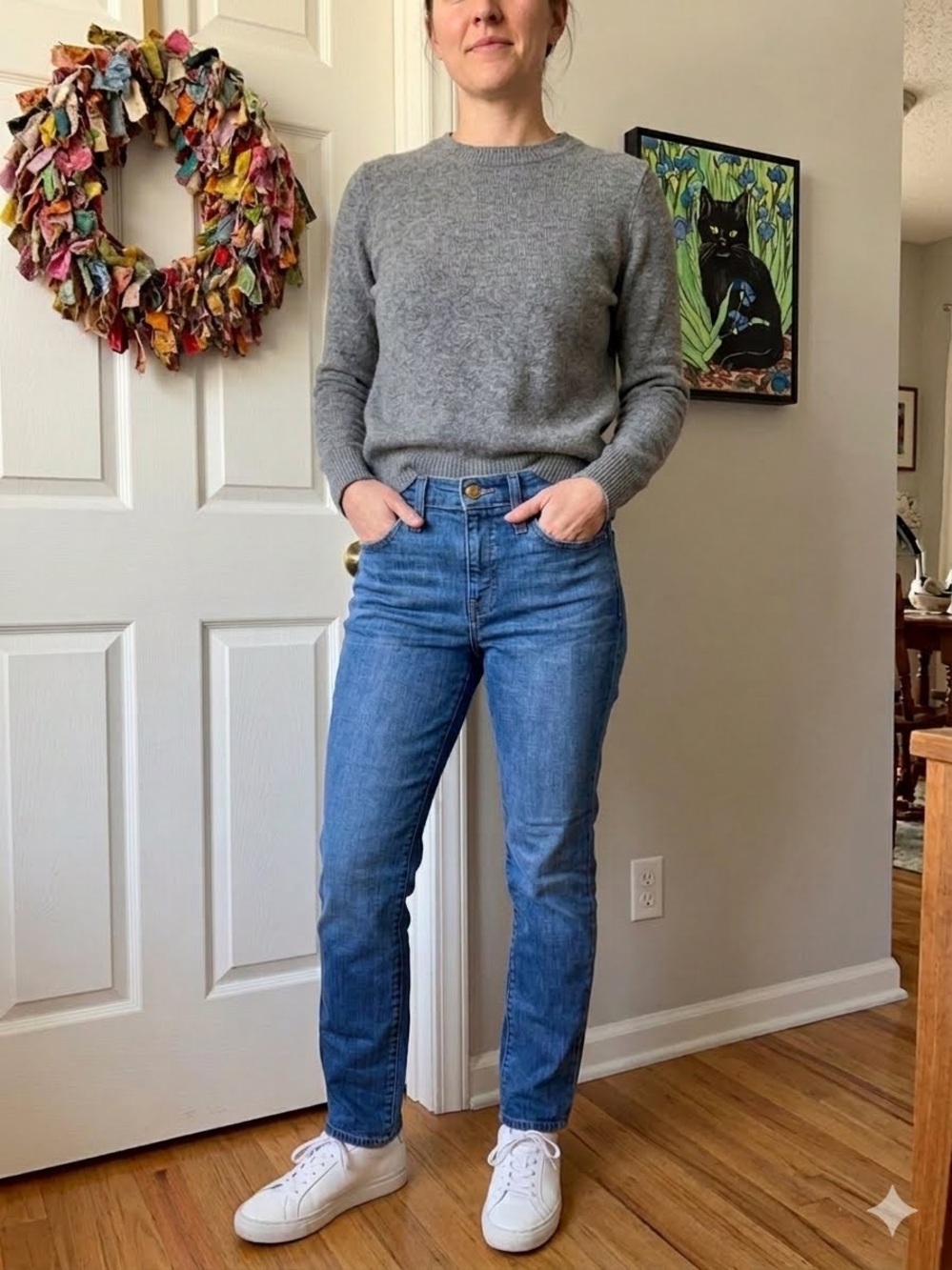 Madewell Slim Boy Jean Women's High-Rise Straight Jeans - Blue. 26